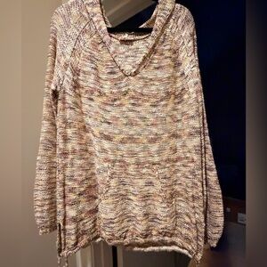 Easel Women's V-Neck Multicolor Sweater